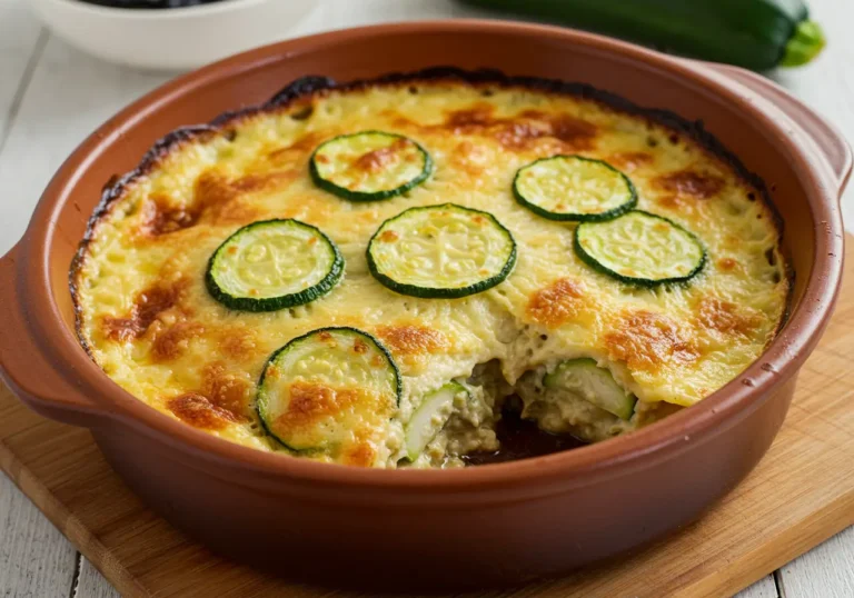 gratin de ravioles aux courgettes doré et fondant maison