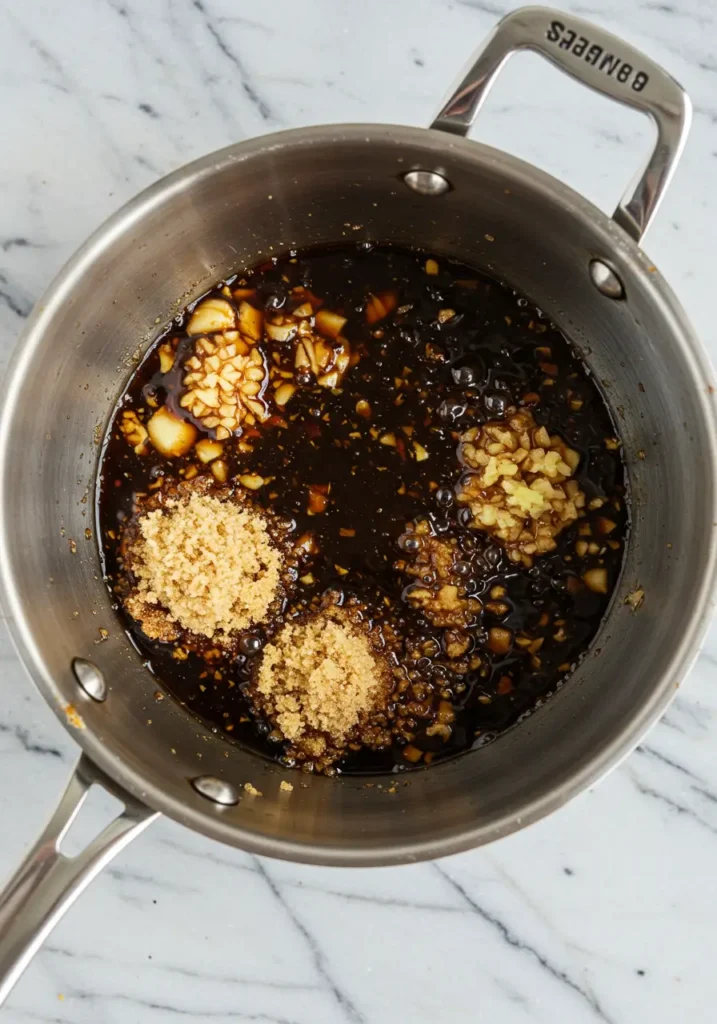  préparation sauce teriyaki maison