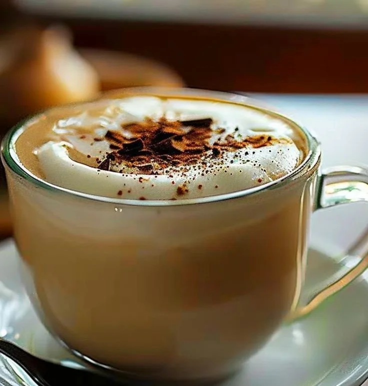 Recette de délicieuse crème au café servie dans un dessert élégant.