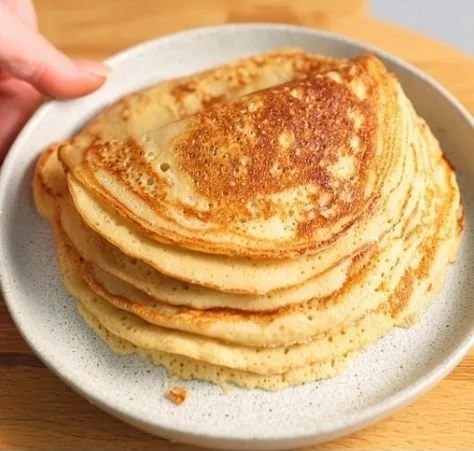 Crêpes moelleuses et saines garnies de fruits frais