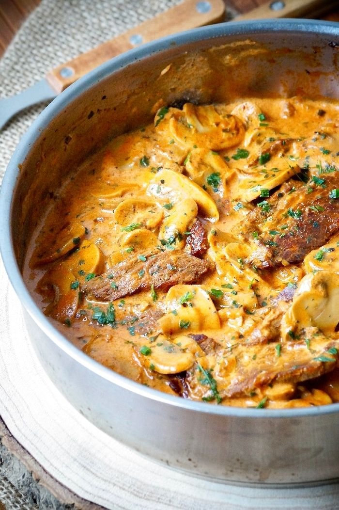 Boeuf stroganoff recette d'Alain Ducasse