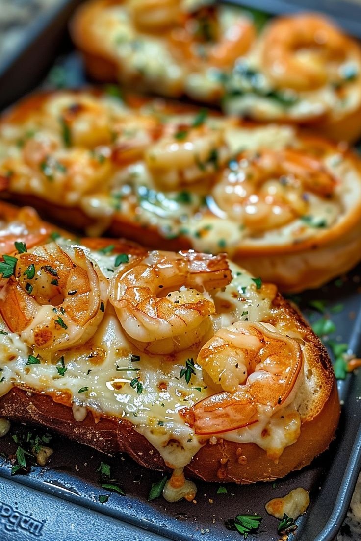 Baguette aux crevettes