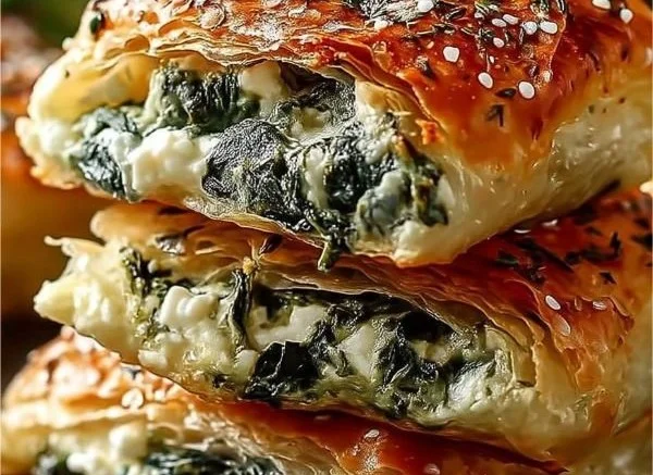 Biscuits de Spanakopita aux Épinards et Feta