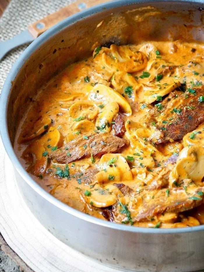 Boeuf Stroganoff recette d'Alain Ducasse