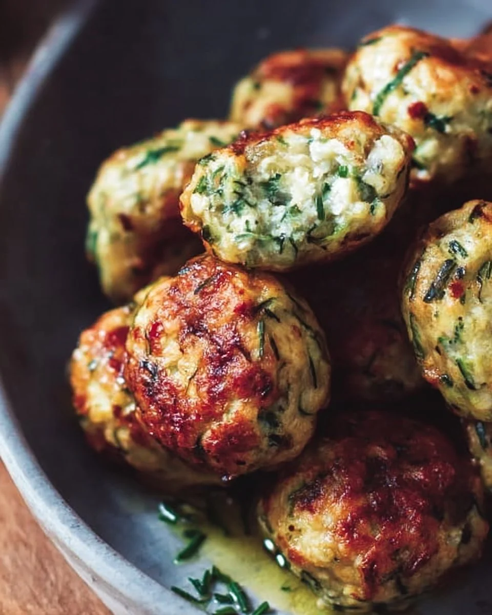 Boulettes végétariennes aux courgettes, plat savoureux et sain