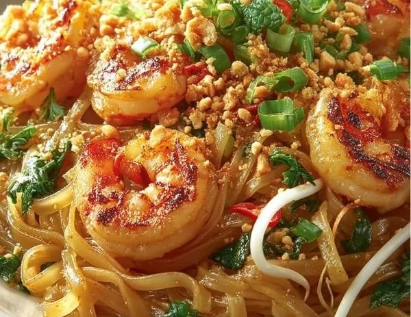 Pad thaï aux crevettes