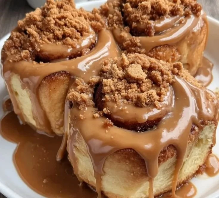 Roulés à la cannelle aux biscuits Biscoff