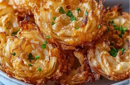 Air Fryer Crispy Mini Blooming Onions for Guilt-Free Snacking