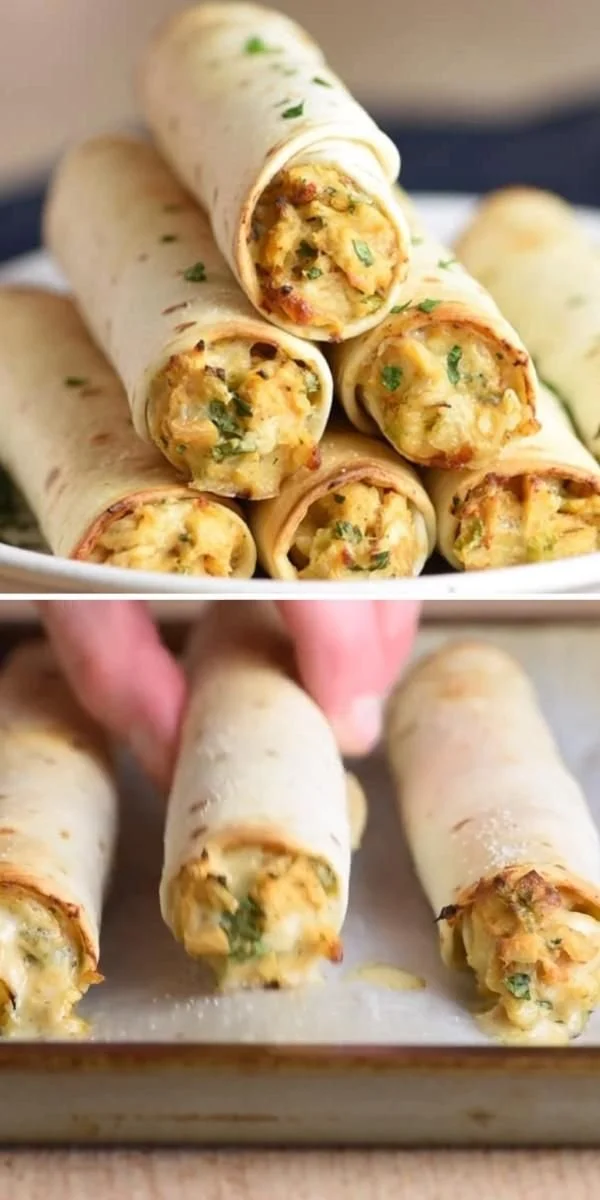 Baked Chicken Taquitos